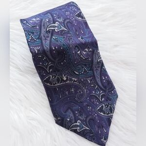 Oscar de la renta Silk Paisley Business Tie
